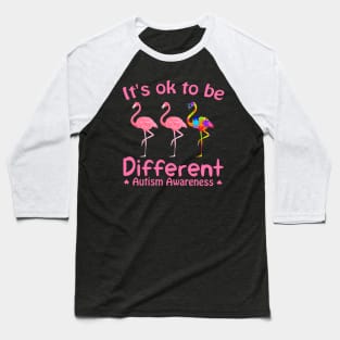 It's Ok To Be Different Autism Awareness Baseball T-Shirt